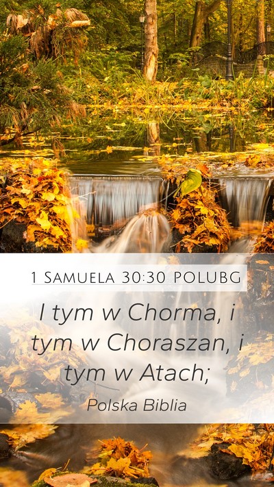 1 Samuela 30:30 POLUBG Bible Verse Image