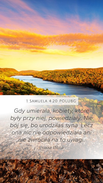 1 Samuela 4:20 POLUBG Bible Verse Image