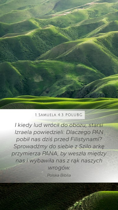 1 Samuela 4:3 POLUBG Bible Verse Image