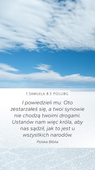 1 Samuela 8:5 POLUBG Bible Verse Image