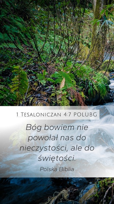 1 Tesaloniczan 4:7 POLUBG Bible Verse Image