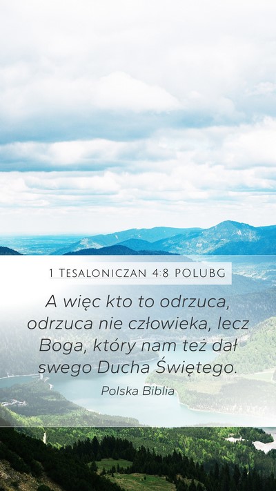 1 Tesaloniczan 4:8 POLUBG Bible Verse Image