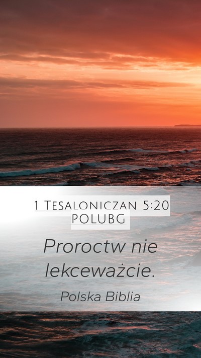 1 Tesaloniczan 5:20 POLUBG Bible Verse Image