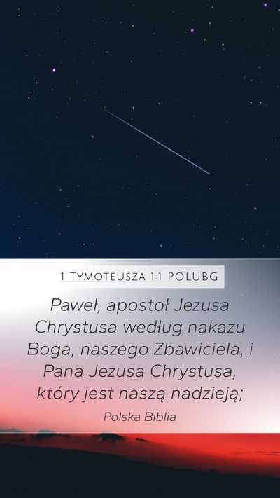 1 Tymoteusza 1:1 POLUBG Bible Verse Image