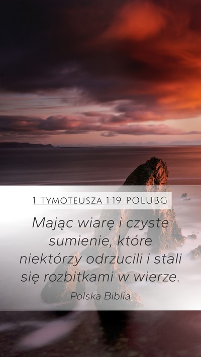 1 Tymoteusza 1:19 POLUBG Bible Verse Image