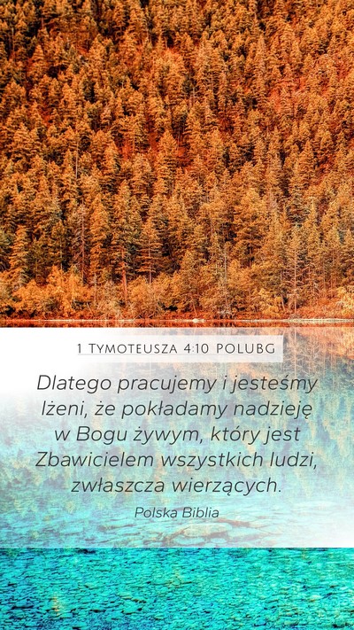 1 Tymoteusza 4:10 POLUBG Bible Verse Image