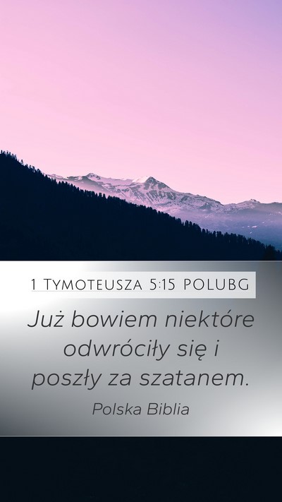 1 Tymoteusza 5:15 POLUBG Bible Verse Image