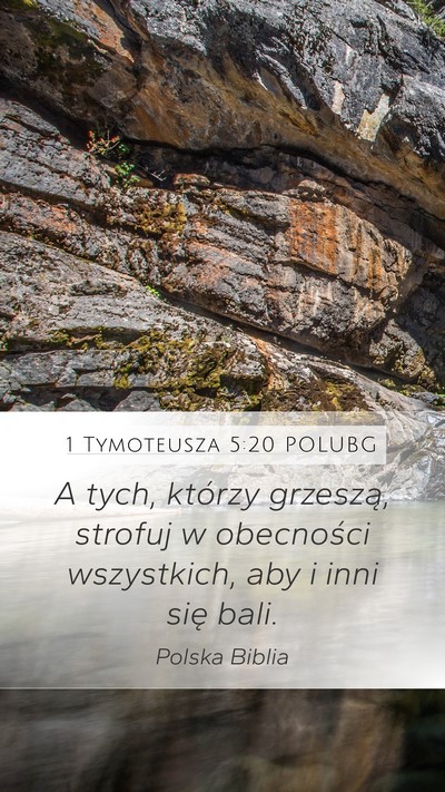 1 Tymoteusza 5:20 POLUBG Bible Verse Image