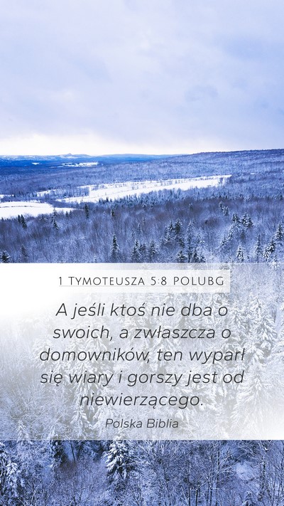 1 Tymoteusza 5:8 POLUBG Bible Verse Image