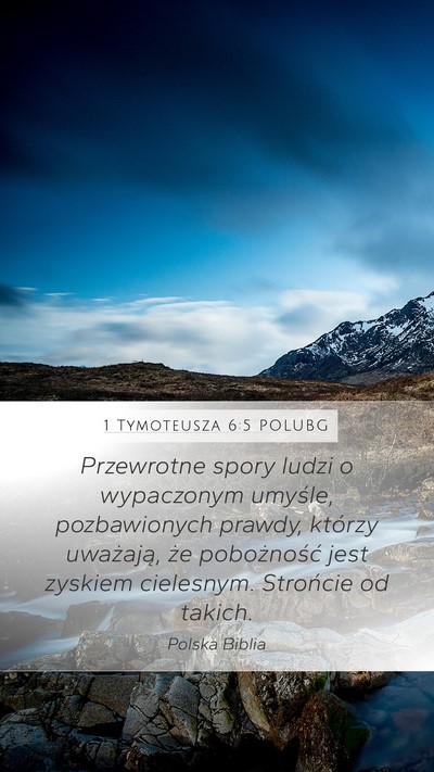 1 Tymoteusza 6:5 POLUBG Bible Verse Image