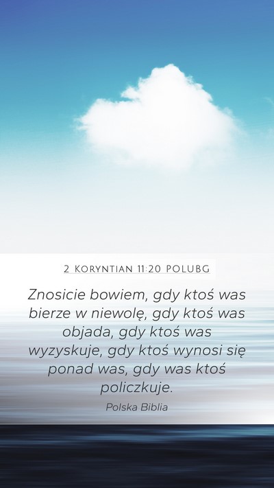 2 Koryntian 11:20 POLUBG Bible Verse Image