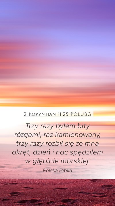2 Koryntian 11:25 POLUBG Bible Verse Image