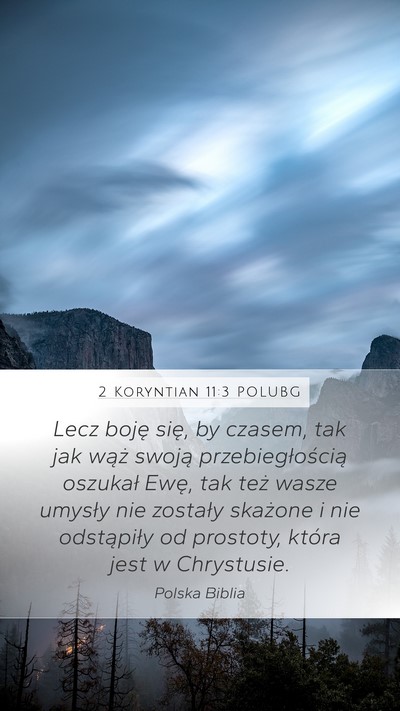 2 Koryntian 11:3 POLUBG Bible Verse Image