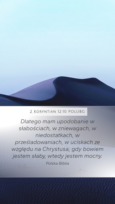 2 Koryntian 12:10 POLUBG Bible Verse Image