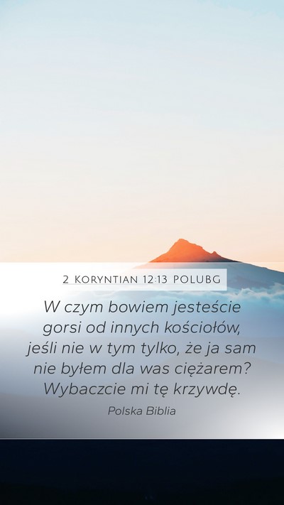 2 Koryntian 12:13 POLUBG Bible Verse Image
