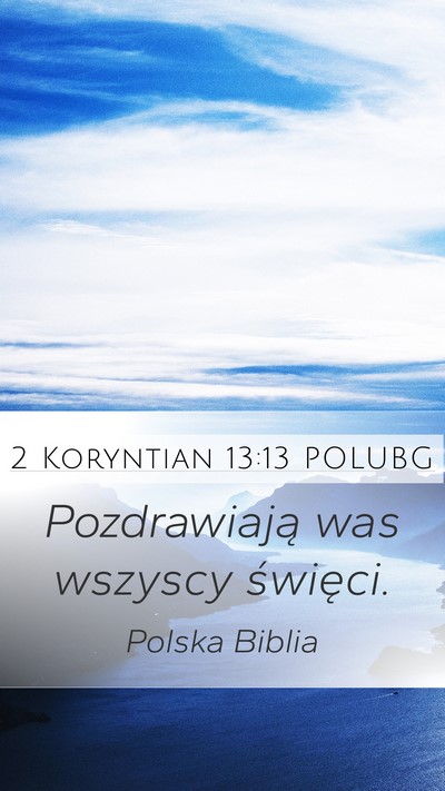 2 Koryntian 13:13 POLUBG Bible Verse Image