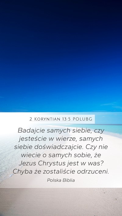 2 Koryntian 13:5 POLUBG Bible Verse Image