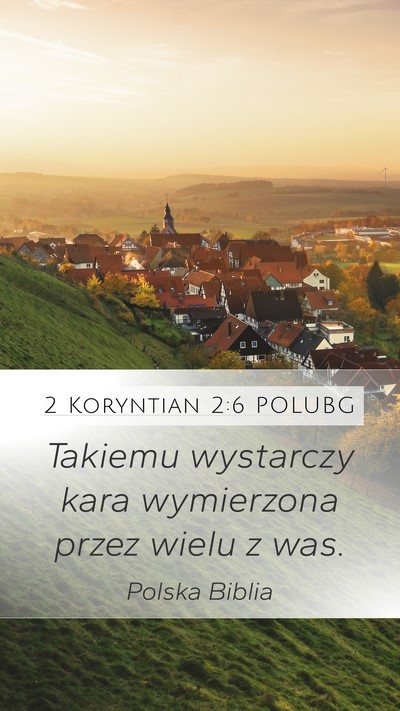 2 Koryntian 2:6 POLUBG Bible Verse Image