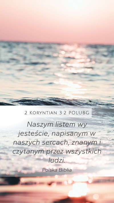2 Koryntian 3:2 POLUBG Bible Verse Image