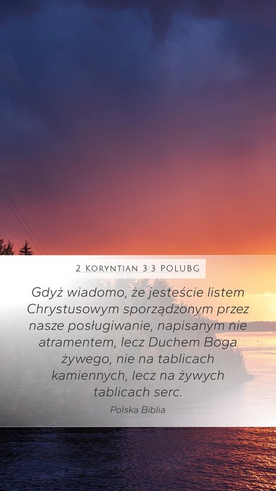 2 Koryntian 3:3 POLUBG Bible Verse Image