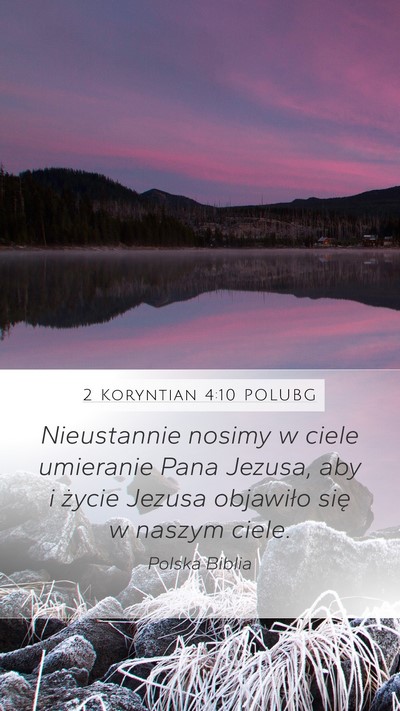 2 Koryntian 4:10 POLUBG Bible Verse Image