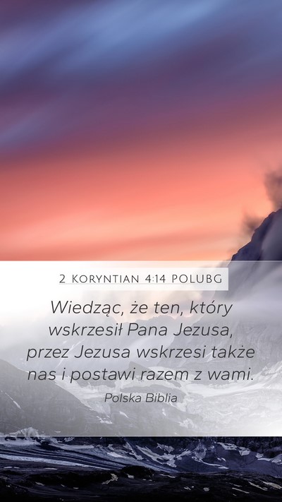 2 Koryntian 4:14 POLUBG Bible Verse Image