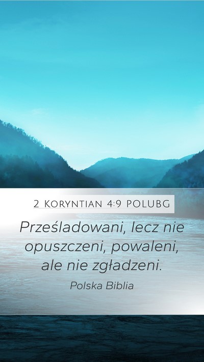 2 Koryntian 4:9 POLUBG Bible Verse Image