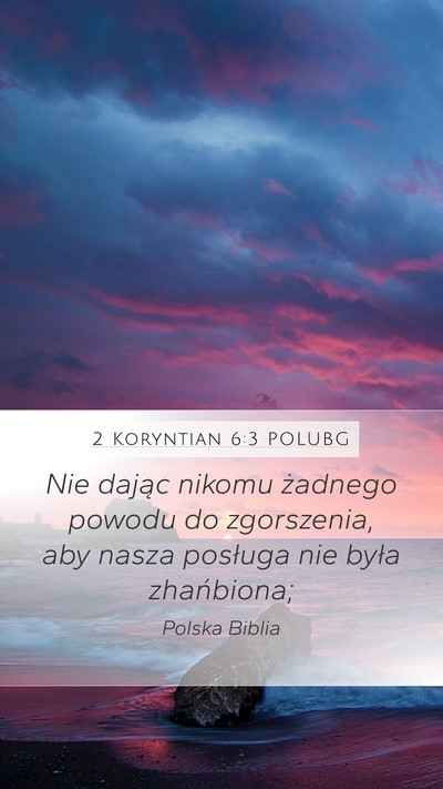 2 Koryntian 6:3 POLUBG Bible Verse Image