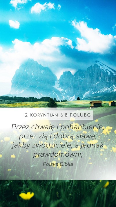 2 Koryntian 6:8 POLUBG Bible Verse Image