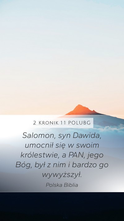 2 Kronik 1:1 POLUBG Bible Verse Image