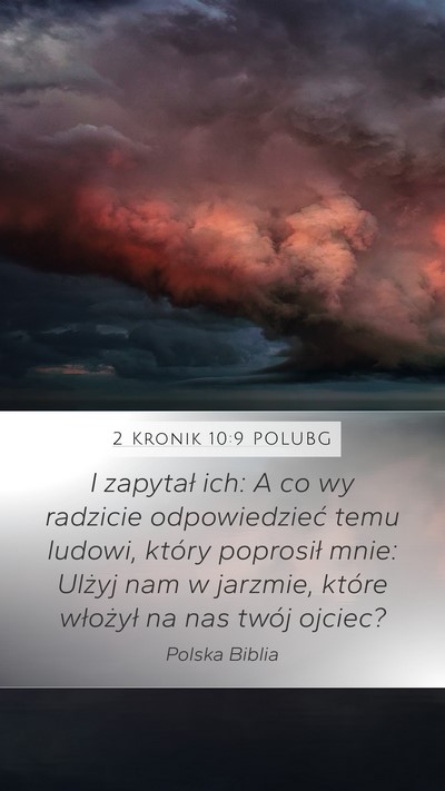 2 Kronik 10:9 POLUBG Bible Verse Image