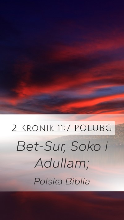 2 Kronik 11:7 POLUBG Bible Verse Image