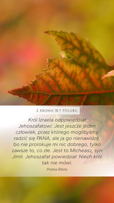 2 Kronik 18:7 POLUBG Bible Verse Image