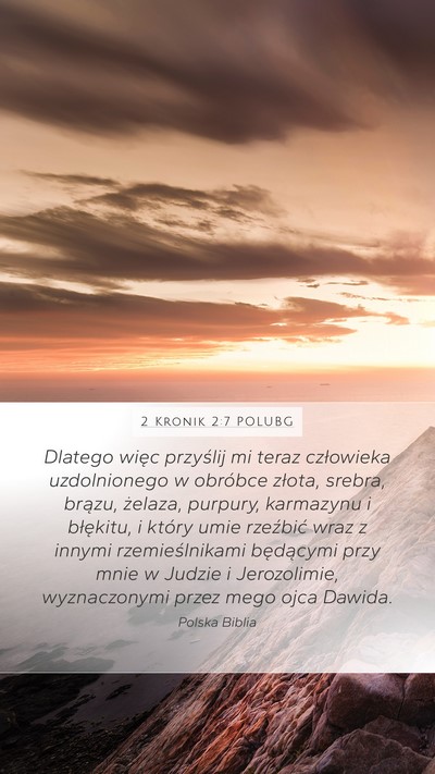 2 Kronik 2:7 POLUBG Bible Verse Image