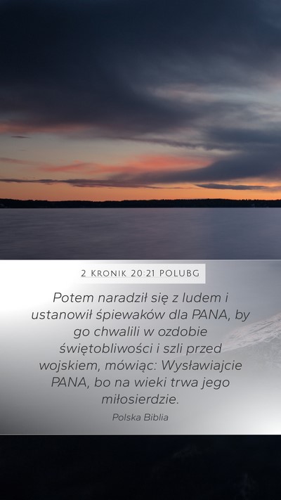 2 Kronik 20:21 POLUBG Bible Verse Image