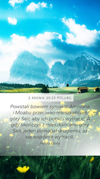 2 Kronik 20:23 POLUBG Bible Verse Image