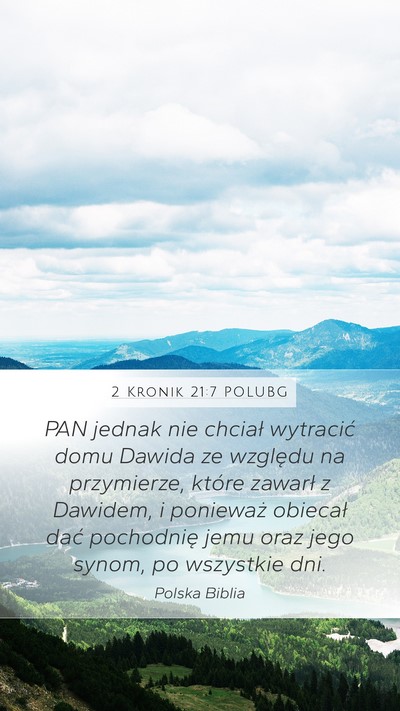 2 Kronik 21:7 POLUBG Bible Verse Image