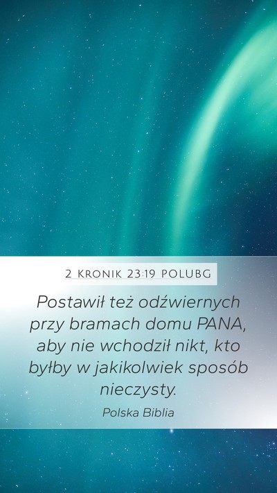 2 Kronik 23:19 POLUBG Bible Verse Image