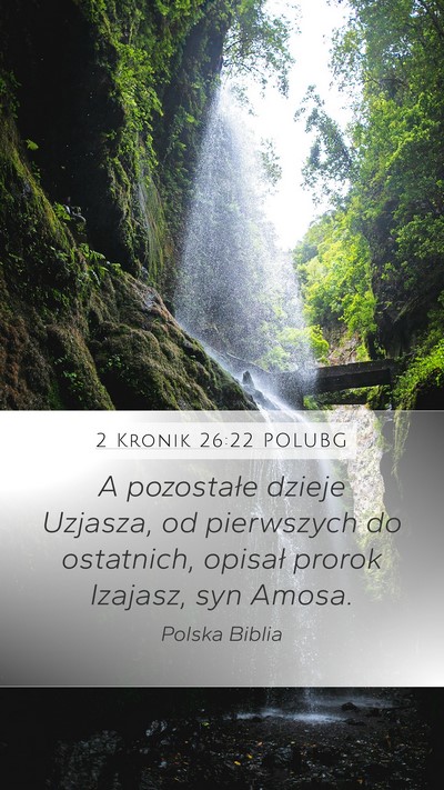 2 Kronik 26:22 POLUBG Bible Verse Image