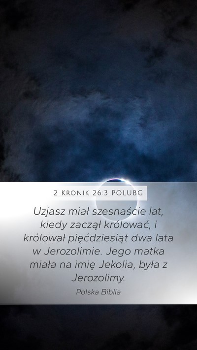 2 Kronik 26:3 POLUBG Bible Verse Image