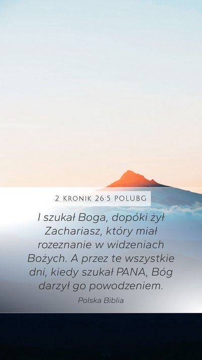 2 Kronik 26:5 POLUBG Bible Verse Image