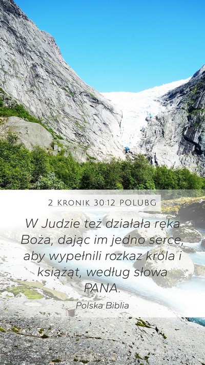 2 Kronik 30:12 POLUBG Bible Verse Image
