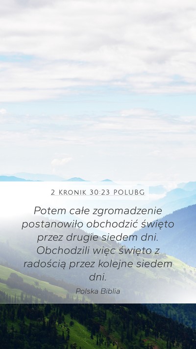 2 Kronik 30:23 POLUBG Bible Verse Image