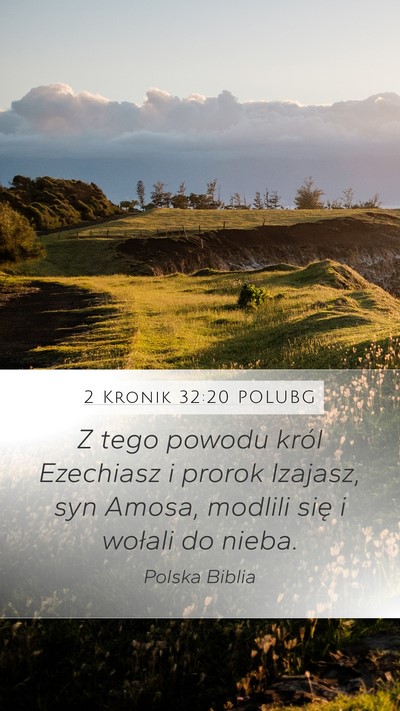 2 Kronik 32:20 POLUBG Bible Verse Image