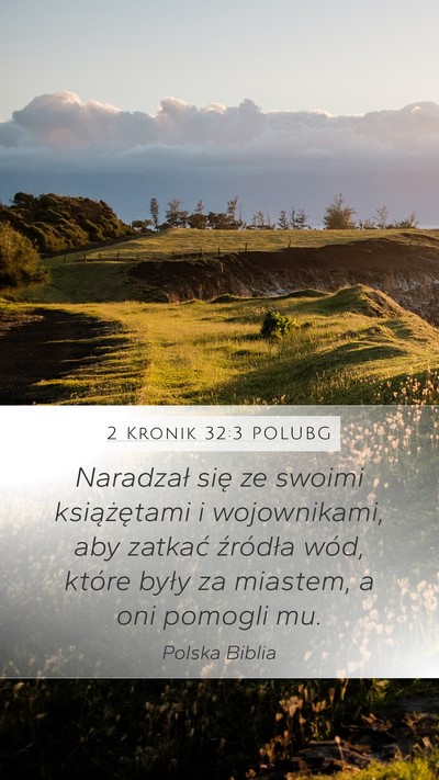 2 Kronik 32:3 POLUBG Bible Verse Image