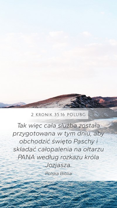 2 Kronik 35:16 POLUBG Bible Verse Image