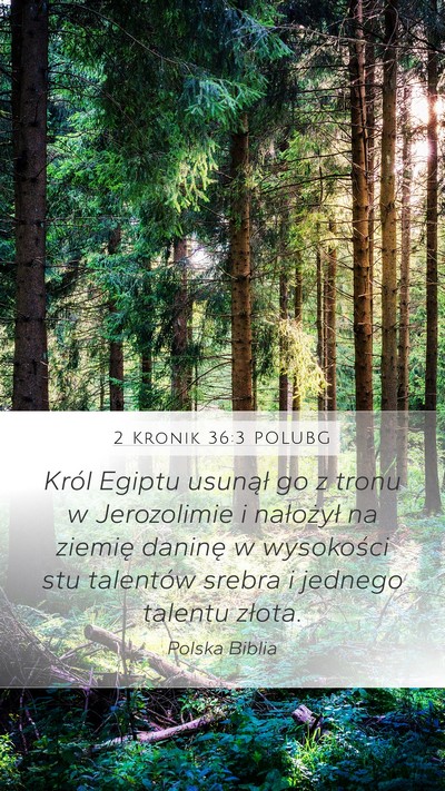 2 Kronik 36:3 POLUBG Bible Verse Image
