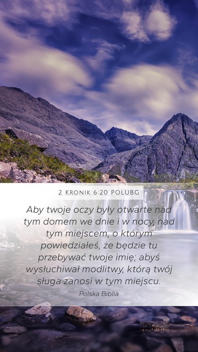 2 Kronik 6:20 POLUBG Bible Verse Image
