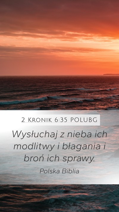 2 Kronik 6:35 POLUBG Bible Verse Image