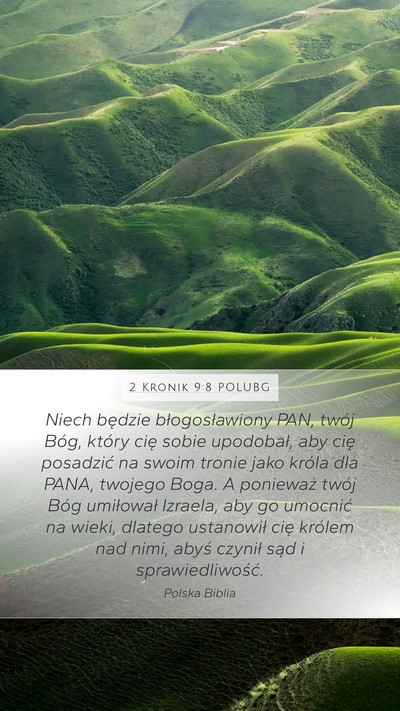 2 Kronik 9:8 POLUBG Bible Verse Image